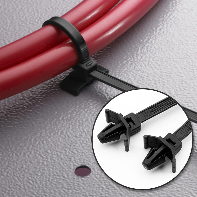 ประเภทพิน หัวเครื่องบิน เคเบิ้ลไทร์ รถ สายรัดไนลอน ยึดแผ่นฐาน - รูปที่ 4