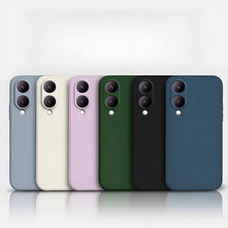 เคสโทรศัพท์ซิลิโคนสีทึบ Vivo Y17S YT