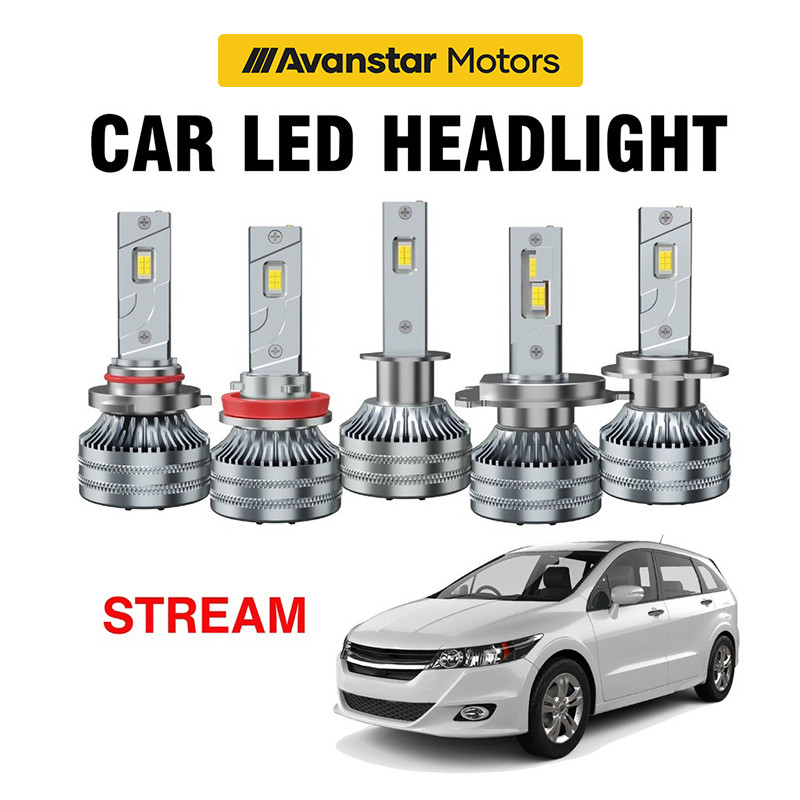 HONDAStream 2PCS LEDไฟหน้าFoglight 90W H4 H8/H11 4300K/6000K/8000K Hi/Lo Beamไฟหน้าเปลี่ยน
