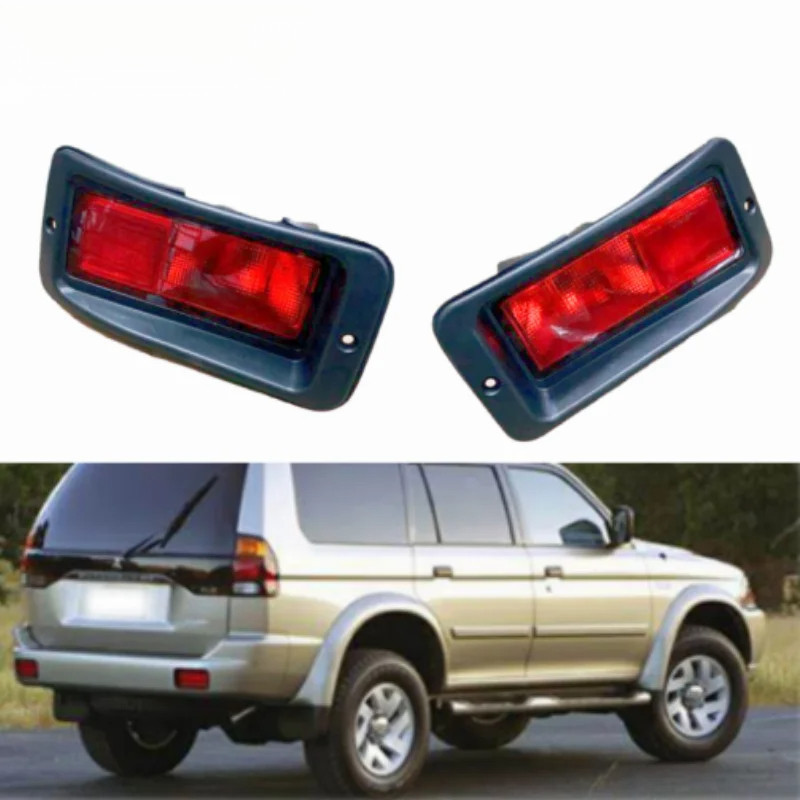 AAUTO สําหรับ Mitsubishi Pajero MONTERO Sport 1999-2008 ไฟท้ายรถหมอกรถอุปกรณ์เสริมด้านหลังกันชน Refl