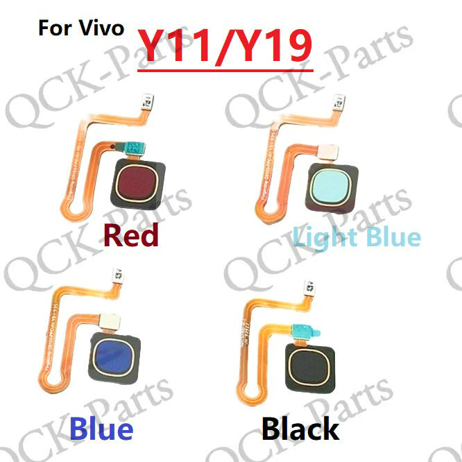 Home Button เซ็นเซอร์ลายนิ้วมือ เครื่องสแกนพิมพ์นิ้ว Flex สําหรับ Vivo Y11 Y19