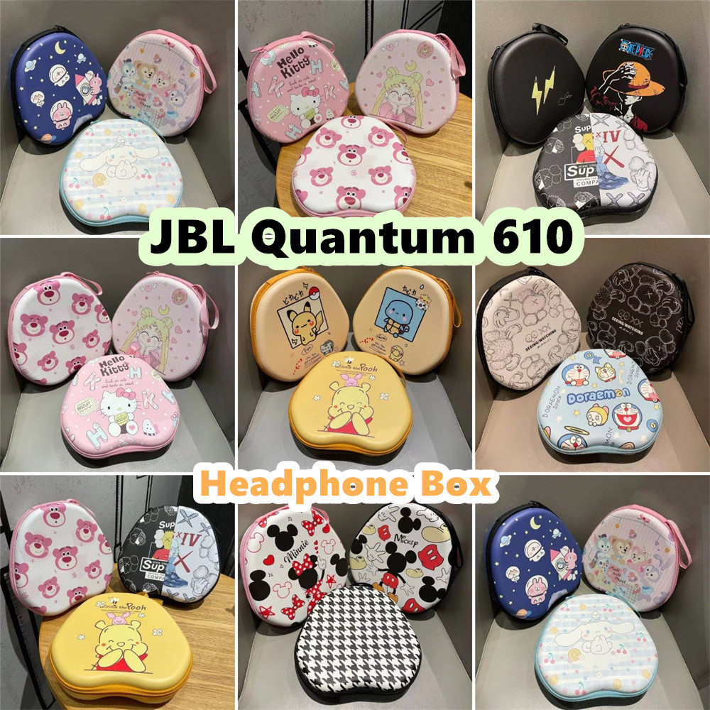 สต็อกพร้อม! สําหรับ JBL Quantum 610 เคสหูฟัง Niche รูปแบบการ์ตูนชุดหูฟังกระเป๋าเก็บกล่องปลอก