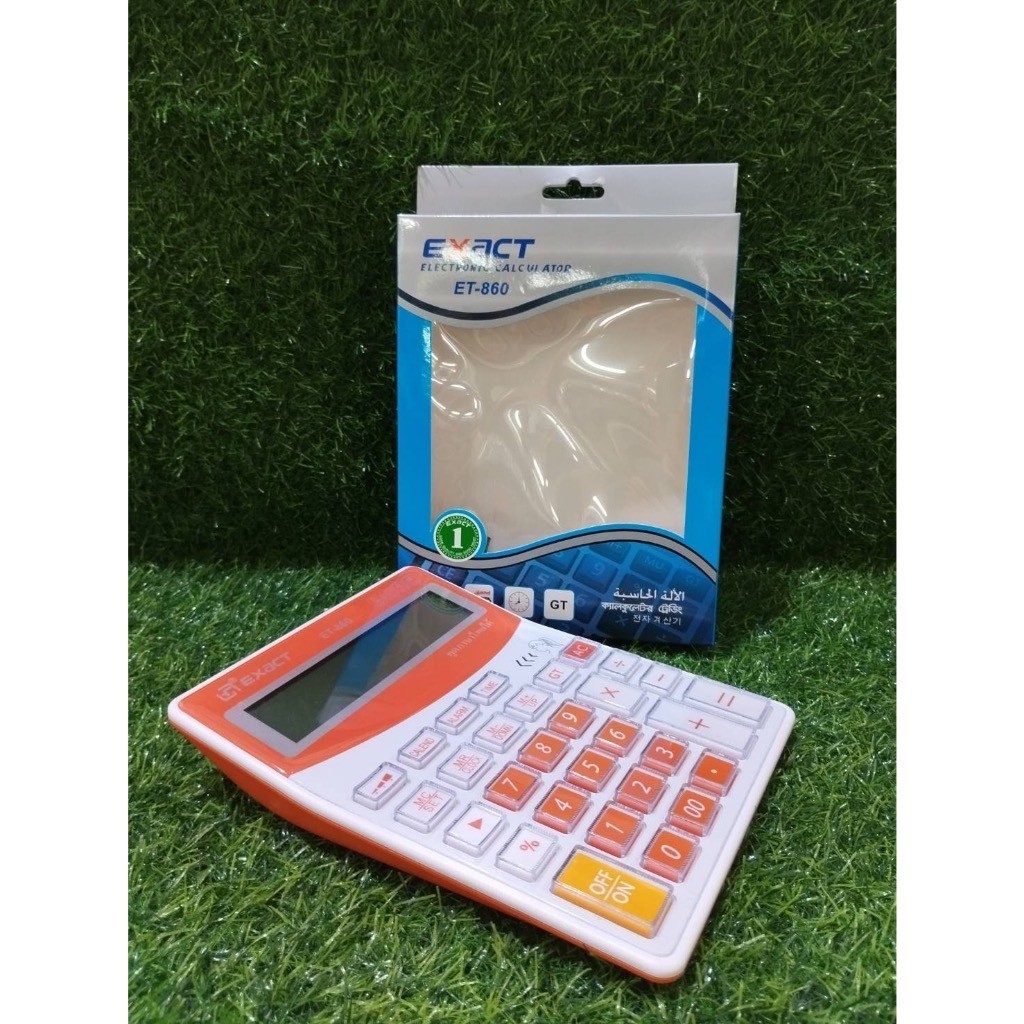EXact เครื่องคิดเลขพูดได้ รุ่น ET-860 จอใหญ่ 12 หลัก คละสี หน้าจอขนาดใหญ่ ชัดเจน