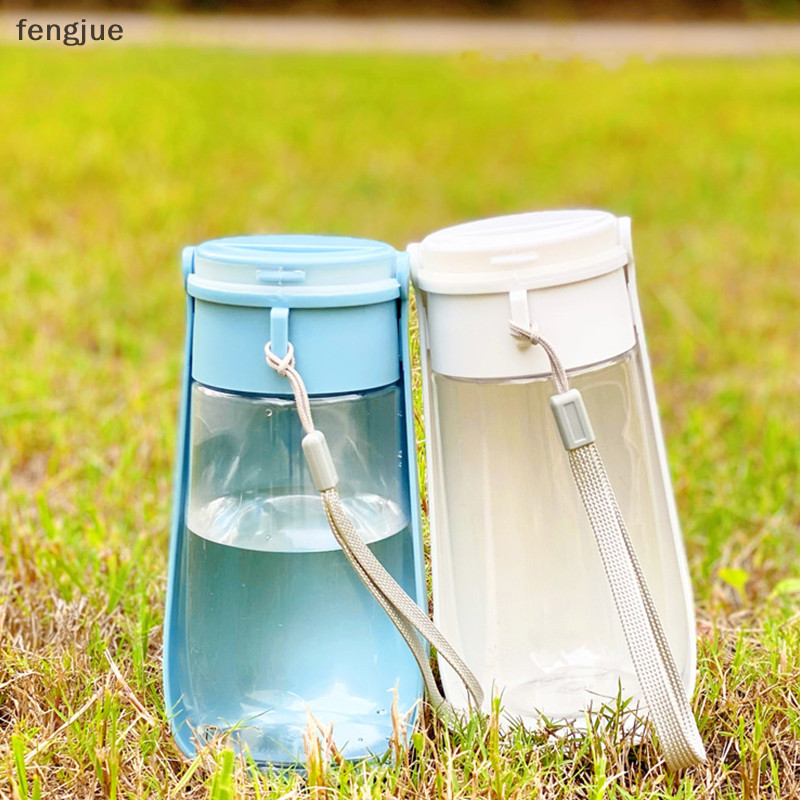 Fengjue ถ้วยน้ําสัตว์เลี้ยงที่มาพร้อมกับถ้วยน้ําพับได้ถ้วยดื่มสุนัขแบบพกพา Clam ถ้วยสัตว์เลี้ยง TH