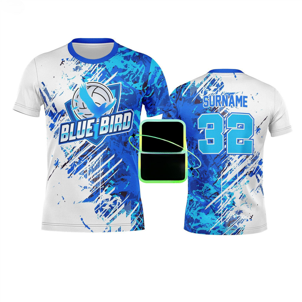 ฤดูร้อนใหม่สีฟ้า นก 32 เสื้อวอลเลย์บอลย์