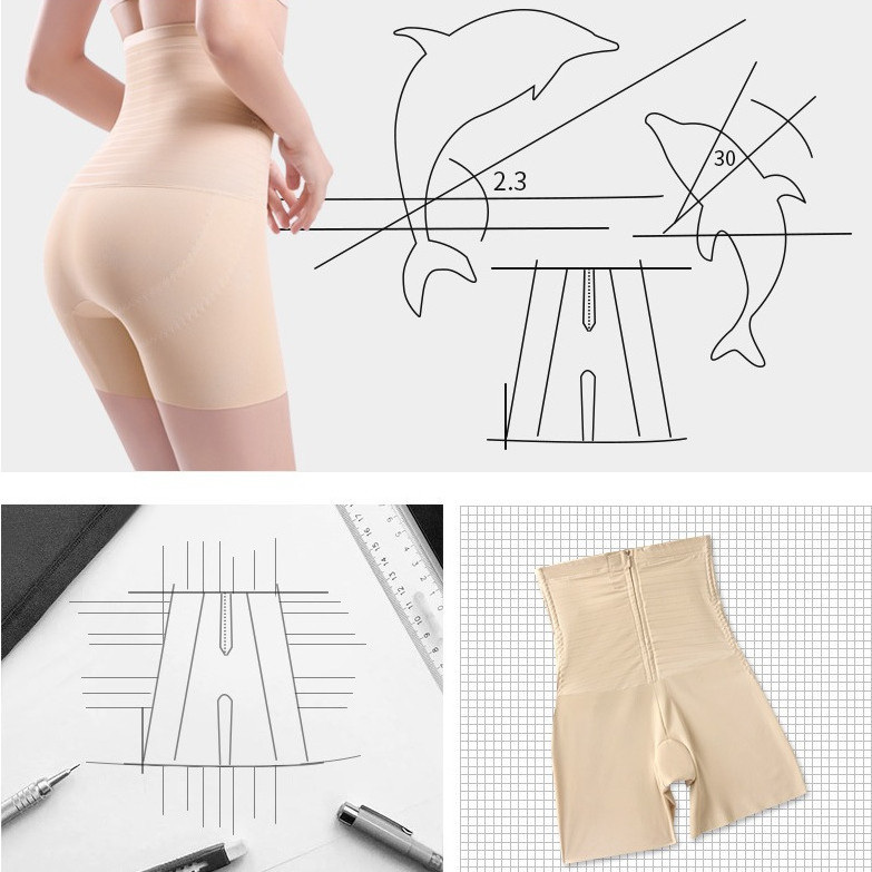 ❤️Anna❤️M-3XL เอวสูงพร้อมปุ่มซิป,กางเกงเก็บพุง,กางเกงเก็บพุงหน้าท้อง,ปรับรูปร่าง, ปรับเอว, ปรับสะโพก, กางเกงรัดหน้าท้องส - รูปที่ 4