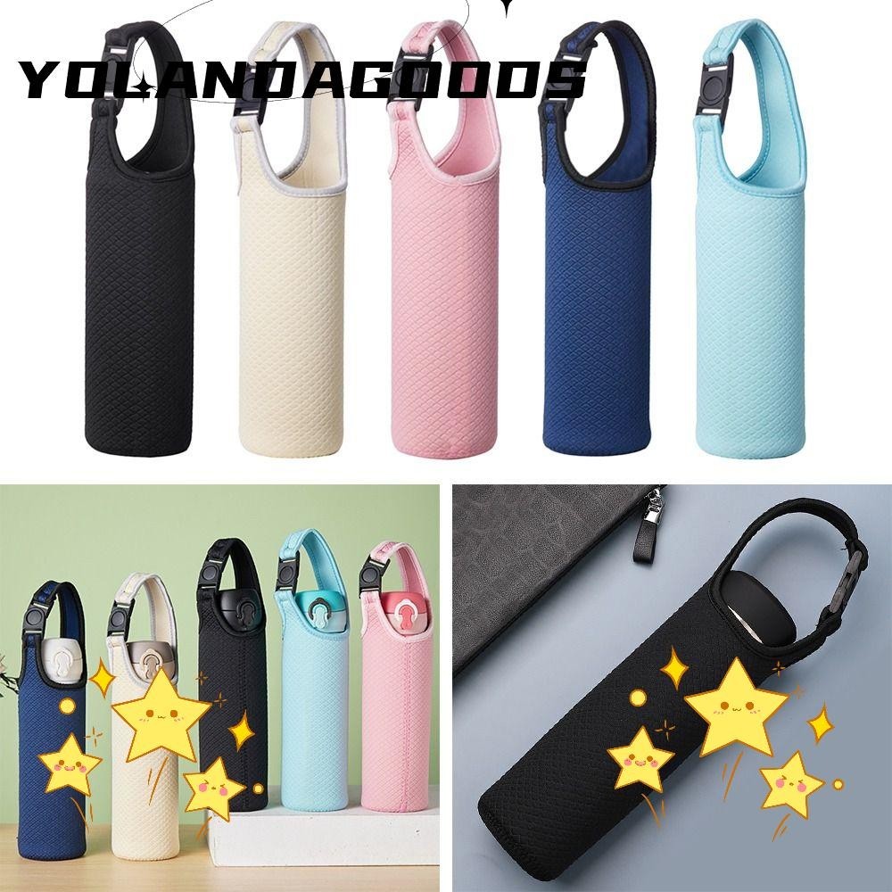 Yola ฝาครอบขวดน้ํา, ปลอกถ้วยสูญญากาศแบบพกพาหลายสี, กระเป๋าใส่ขวดอุปกรณ์แคมป์ปิ้งสําหรับเล่นกีฬากลางแจ้ง