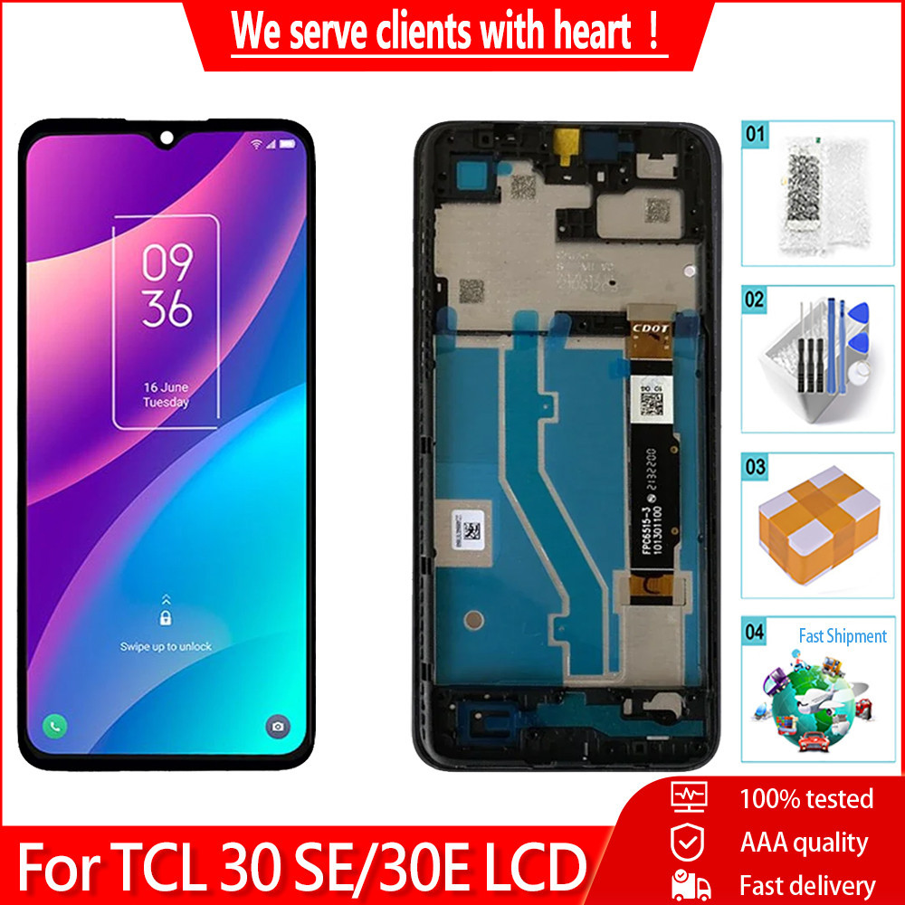 สําหรับ TCL 30 SE 6165A1 6165H 6156H1 6165A จอแสดงผล LCD Touch Screen Digitizer Assembly สําหรับ TCL