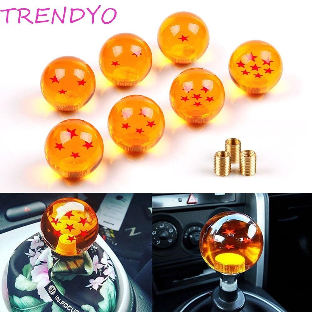 Trendyo คู่มือเกียร์ติดลูกบิดอะไหล่รถยนต์ประณีตเกียร์ Shift Head Gearstick Lever แขนอะแดปเตอร์อุปกรณ์เสริมอัตโนมัติ Dragon Star Ball Shifter