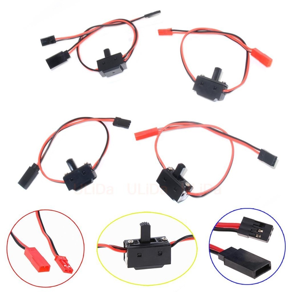 เปิด/ปิด JR JST Connector Receiver สวิทช์ควบคุมแสงสําหรับ RC Buggy รถบรรทุกรถเรือเครื่องบิน Drone UAV FPV เฮลิคอปเตอร์ของเล่น