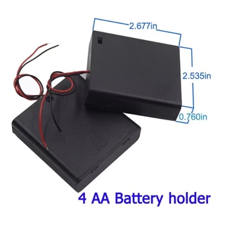 2/3/4/8 Slot AAA / AA Battery Holder ON/Off Switch and 9V รางถ่าน ที่ใส่ถ่าน จัดส่งจากไทย ส่งไวมาก