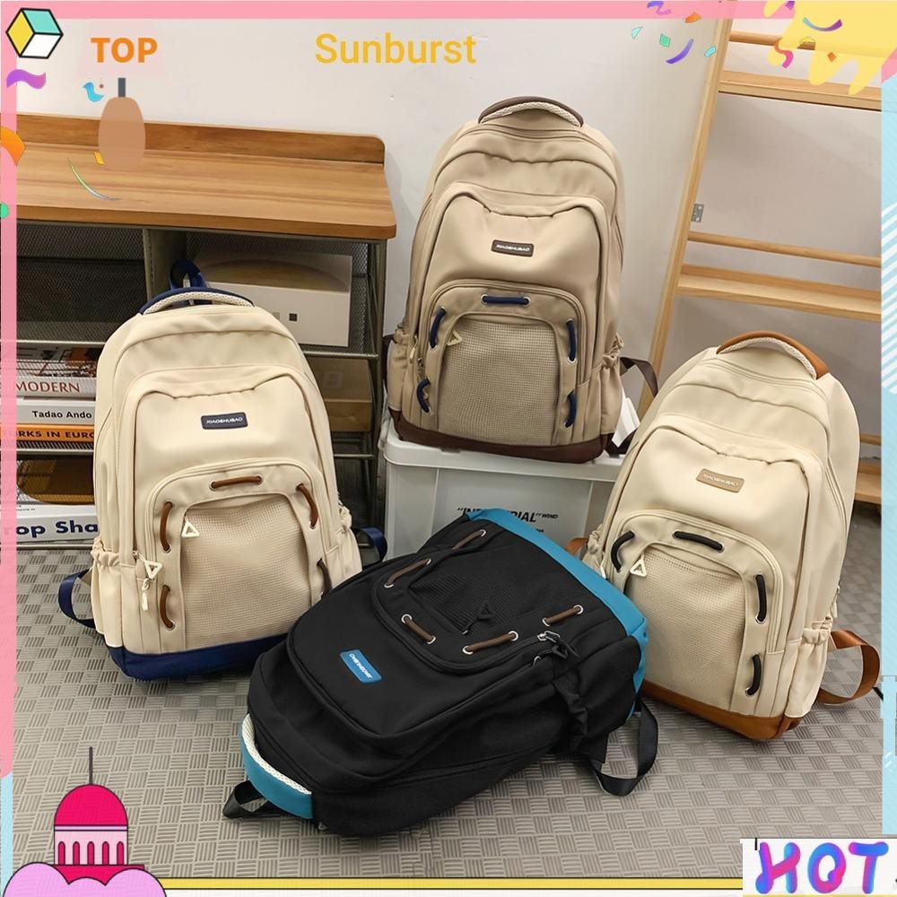 ความจุขนาดใหญ่ Casual Travel Daypack Laptop Backpack School Bag for Women Men [Sunburst11.th]