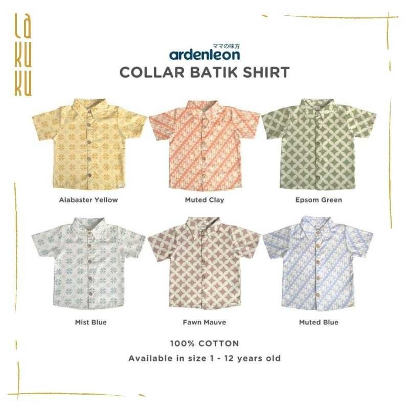 KEMEJA Lakuku - เสื้อบาติกคอปก Ardenleon เสื้อบาติกเด็ก เสื้อบาติก