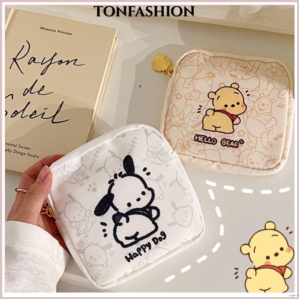 Tonfashion 2 ชิ้นผ้าอนามัยกระเป๋า,ผ้าเปลี่ยนกระเป๋า Tamper-Proof ถุงเก็บ,กันน้ําผู้ถือบัตรเครดิตแต่งหน้าเครื่องสําอางผ้าเช็ดปากเนื้อเยื่อหญิง