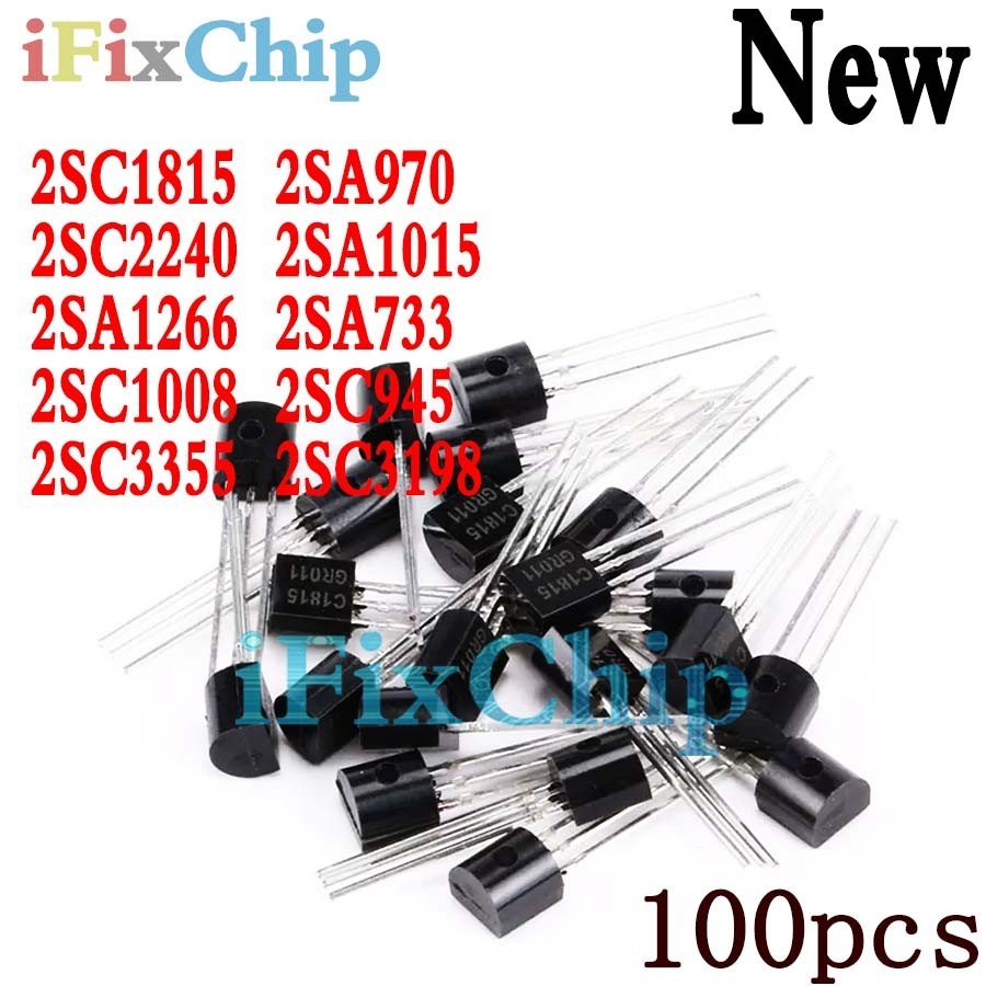 วงจรรวม TO-92 C1815 C3198 C945 A1015 A1266 A733 2SC2240 2SC1008 2SC3355 2SA970 A970 2SC1815 2SC3198 