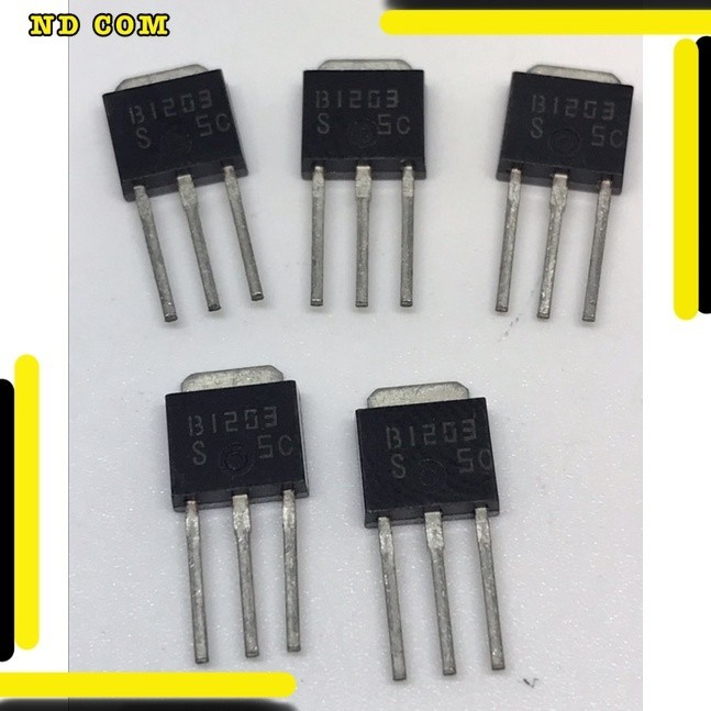 สุดคุ้ม! B1203 (2SB1203) PNP 5A 60V แพ็ค5ตัว พร้อมส่ง ส่งทุกวัน