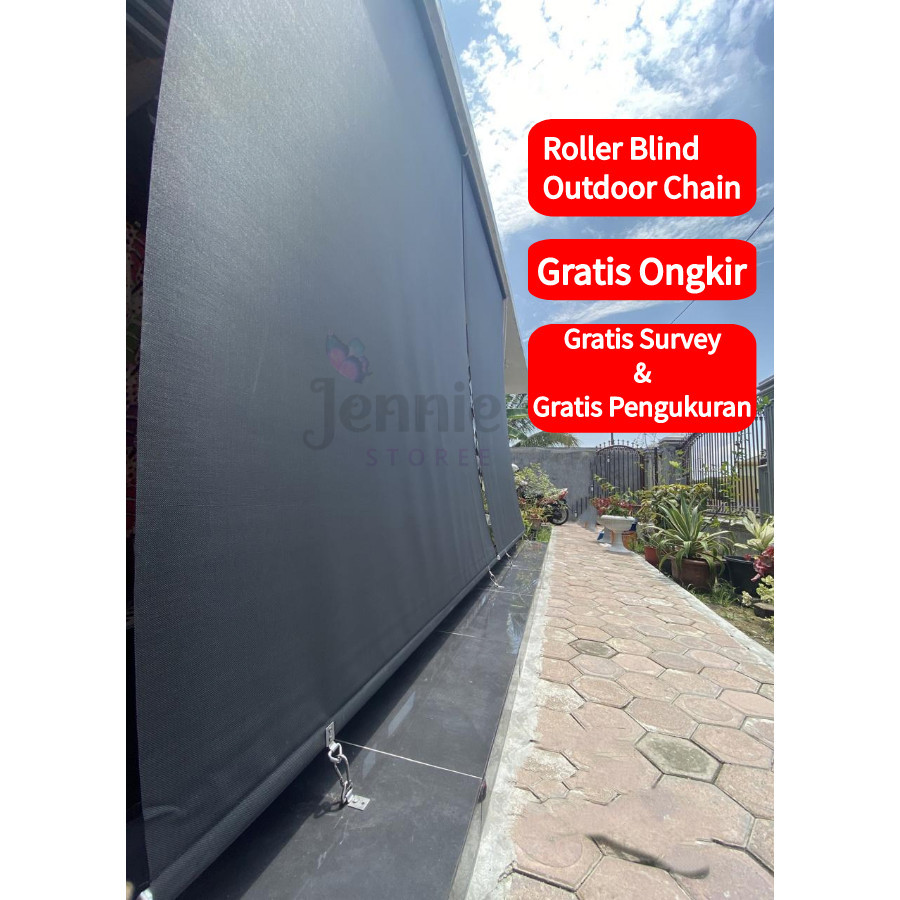 ( Jenniestoree ) Roller Blind Outdoor Chain / Outdoor Roller Blind / Price Inside CM