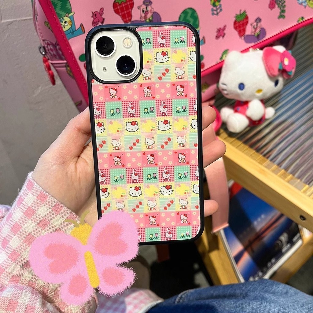 น่ารัก HelloKitty เคสโทรศัพท์ใช้งานร่วมกับ iPhone15 14 13 11 12Promax 11Promax 12Pro 14plus 15Promax