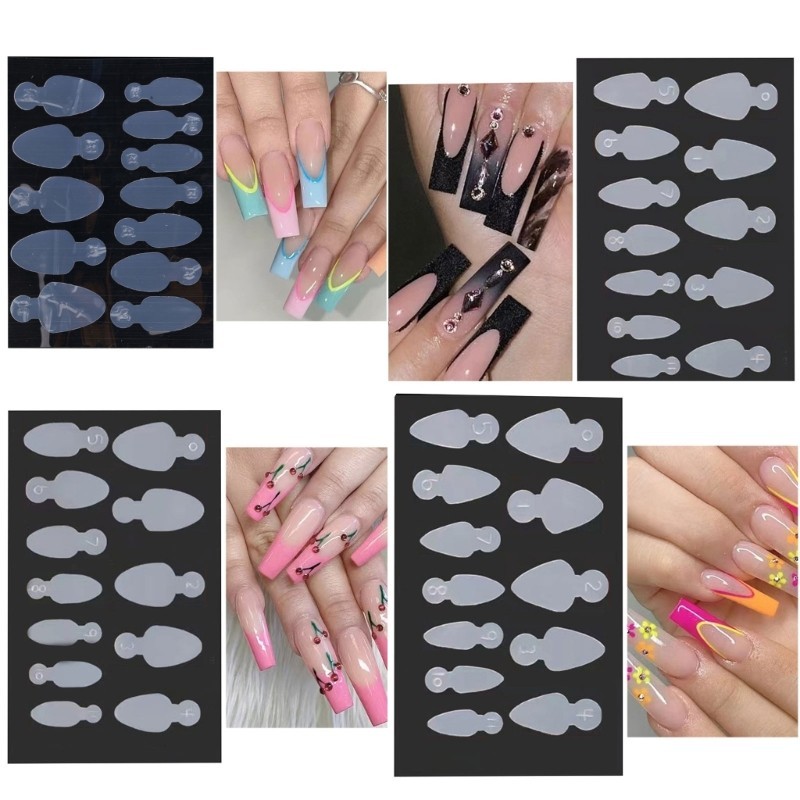 KIIK French Nail Tip Guide Sticker Nail Extension Nail Form Mould French Line Sticker