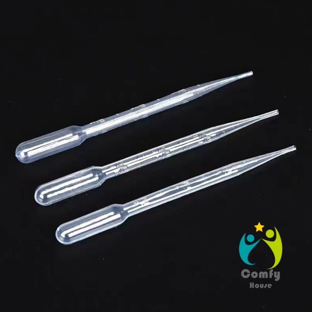 Comfy หลอดหยดสี พลาสติก แบบใช้แล้วทิ้ง 100 ชิ้น 1ml 2ml 3ml 5ml การใช้งานอเนกประสงค์ plastic dropper - รูปที่ 6