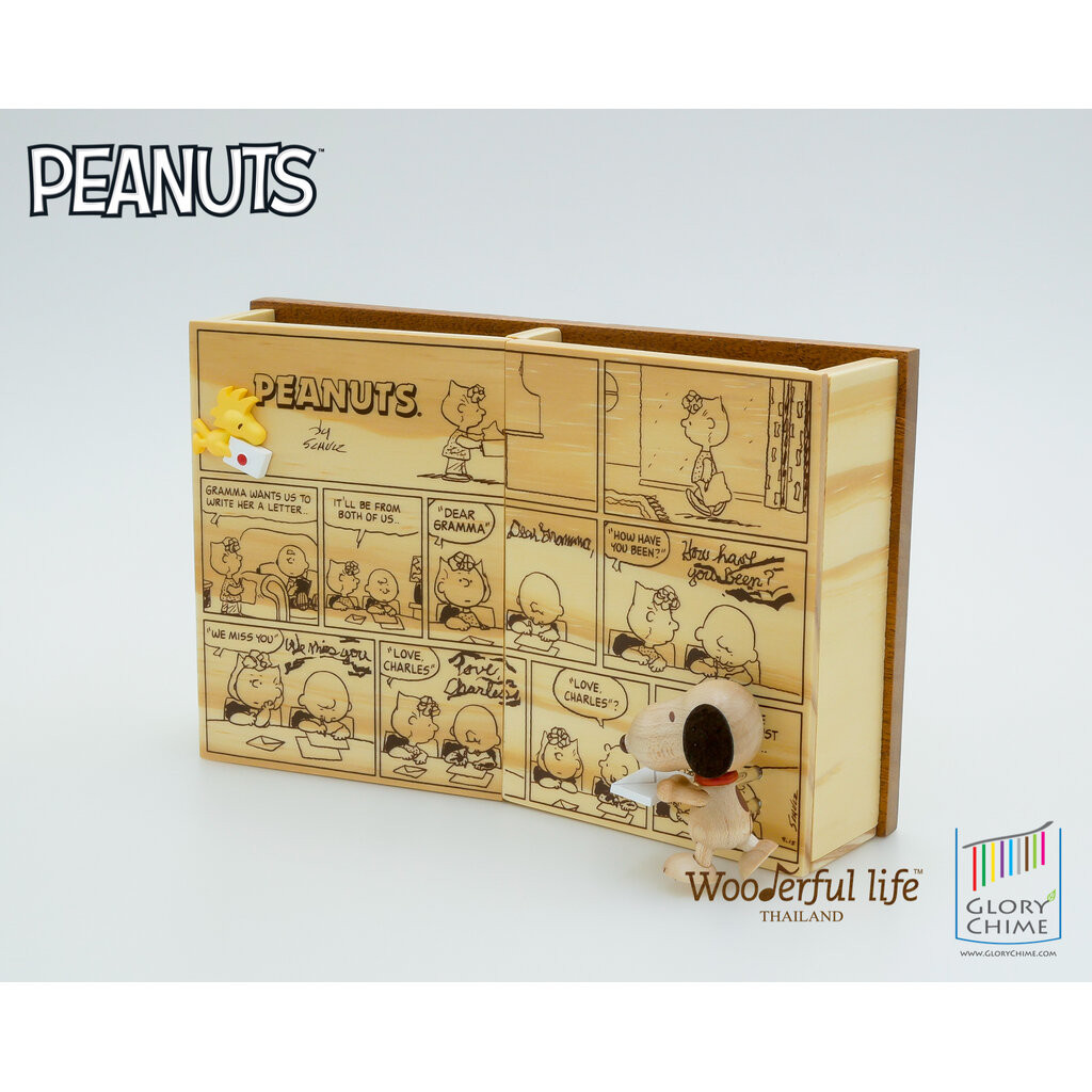 Wooderful Life Snoopy ที่ใส่ปากกา Snoopy Writing Letter