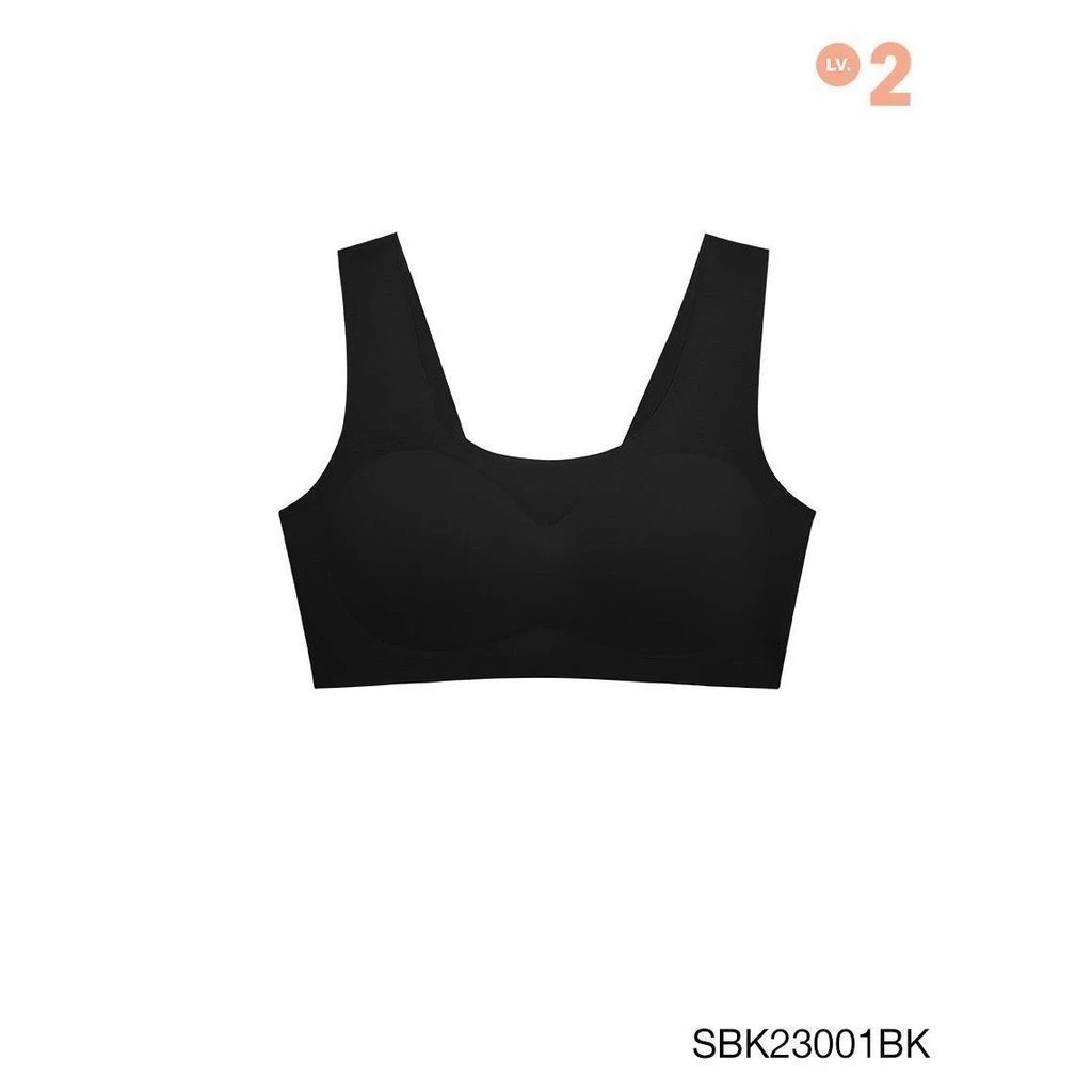 SABINA FOREVER YOUNG Soft Collection Level 2 เสื้อชั้นในไม่มีโครง รหัส SBK23001BK สีดำ