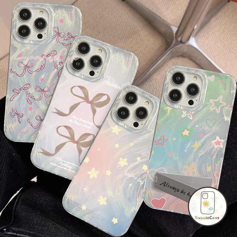 ดรีมสตาร์โบว์ การ์ตูนดูเดิลน่ารัก เคสไอโฟน IPhone 14 12 15 13 11 Pro Max XR XS X MAX 15 7 8 14 Plus 7Plus SE 2020