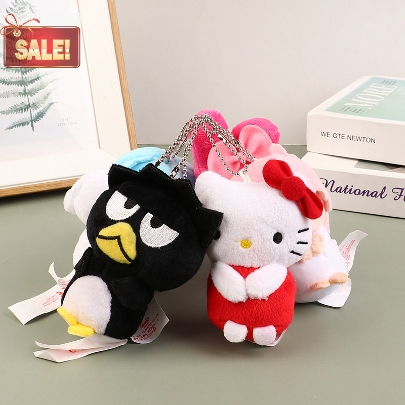 Bl Sanrio Hello Kitty Cinnamoroll Little Twin Star Melody Bad Badtz Maru ตุ๊กตาน่ารักพวงกุญแจตุ๊กตาของเล่น A
