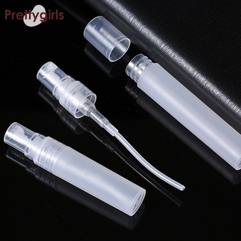 PY.th10ml ขวดสเปรย์พลาสติกฝ้าน้ําหอมเครื่องสําอางแบบพกพา Fine Mist ขวดบรรจุย่อย-PY