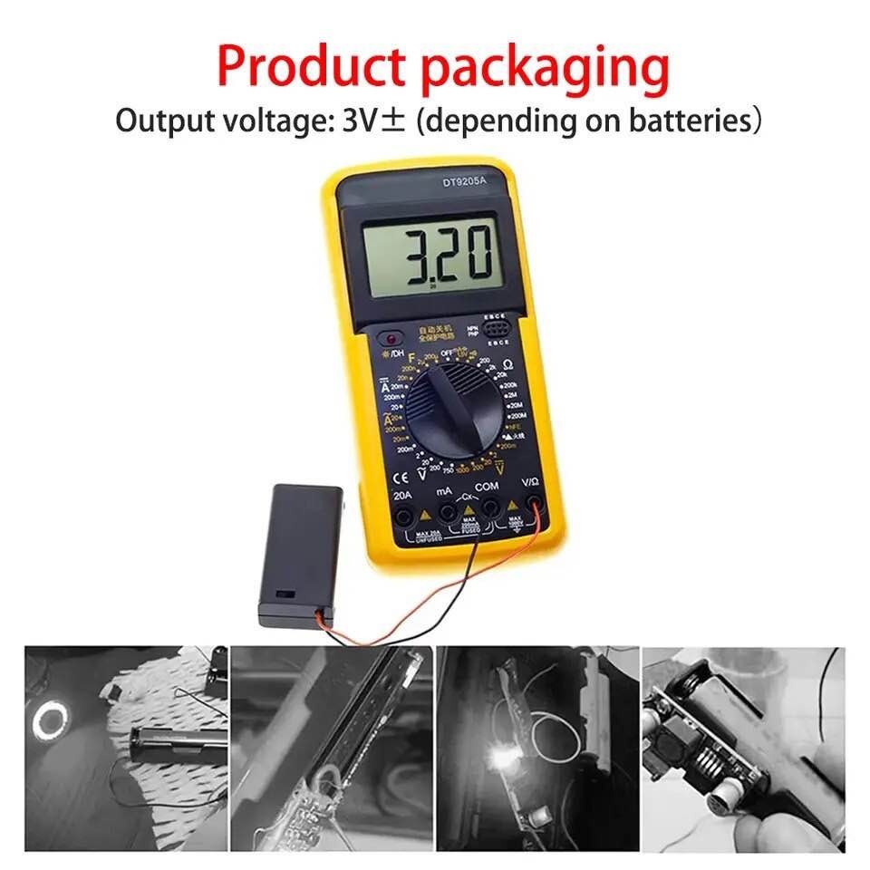 มัลติมิเตอร์ DT-9205A มัลติมิเตอร์ มัลติมิเตอร์ราคา มัลติมิเตอร์แบบดิจิตอล มิเตอร์วัดไฟ เครื่องวัดไฟ