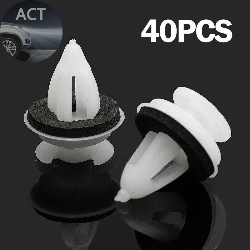40pcs แผงประตูคลิป W/ซีลแหวนสําหรับ BMW E30 E34 E36 E38 E46 X5 M3 M5 Z3