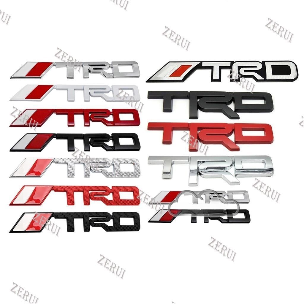 Zr สําหรับ TRD โลโก้โลหะรถสติกเกอร์ Auto ด้านหน้า Grille Emblem Badge Decal อุปกรณ์เสริมสําหรับ Toyo