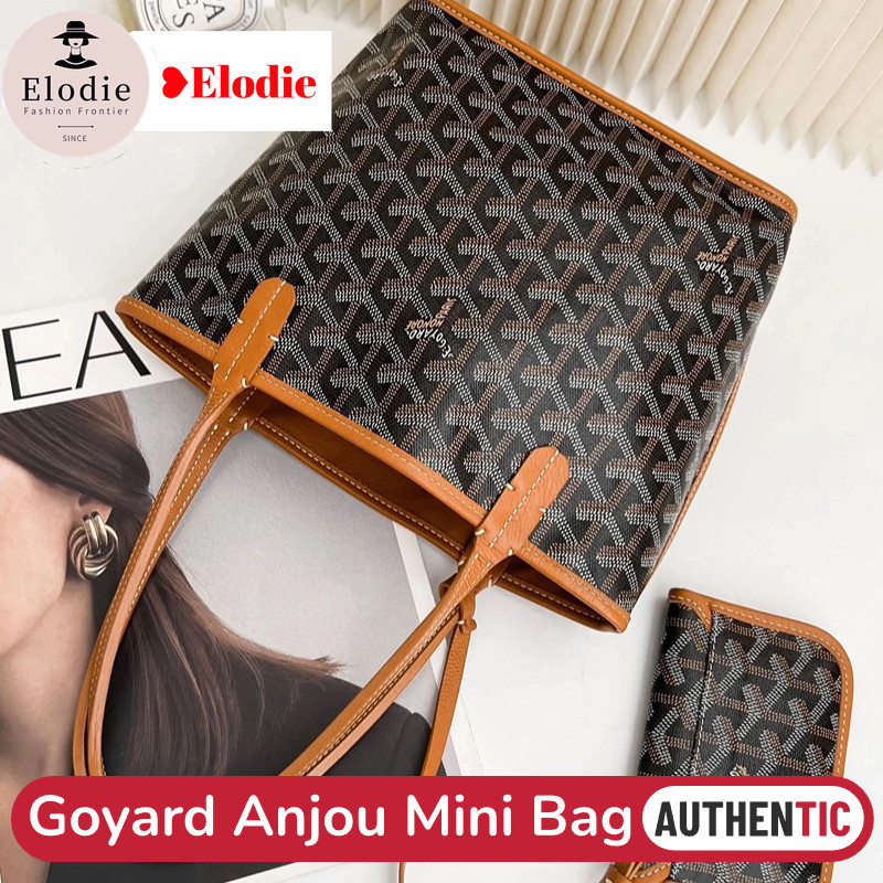 New Goyard Anjou Mini Tote Bag หนังลูกวัว ใช้สองด้าน