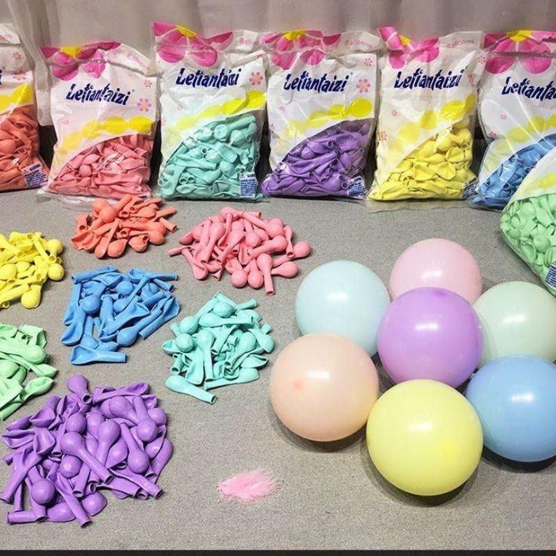 2026 ใหม่ pattern30/50/100PCS ชุด 5 นิ้ว Macarons สี Pastel Candy บอลลูน Latex รอบ Helium Baloons สําหรับวันเกิด Party