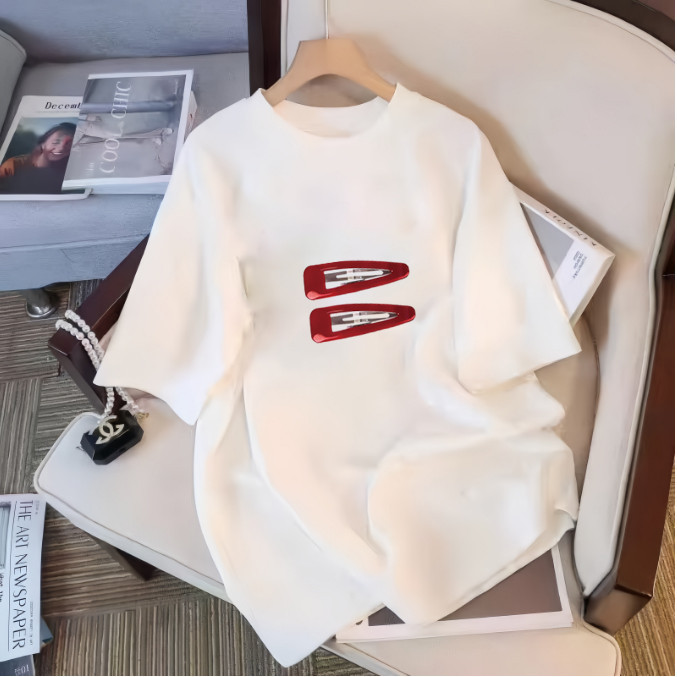 COD (จัดส่งในกรุงเทพฯ) MAO Shop เสื้อยืดเกาหลี งานสกีนมาตรฐาน เนื้อนิ่ม ผ้าไม่ติดตัว ใส่สบาย เสื้อยืด y2k #4459