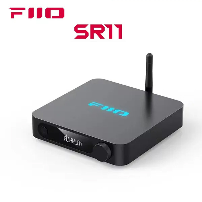 Fiio SR11 AirPlay Audio Streamer Receiver,WiFi Multiroom Streamer,Stream Hi-Res Audio จาก Spotify, A