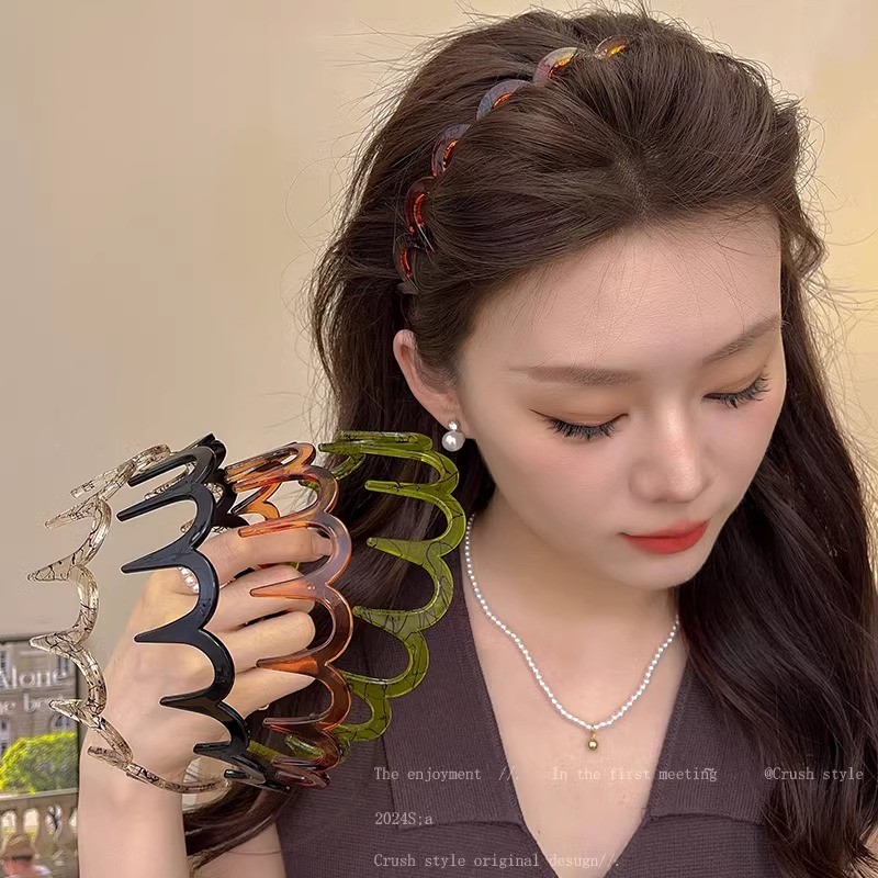แฟชั่น High-End Face Wash Wave Headband 2025 ที่คาดผมสไตล์ใหม่ทุกการแข่งขัน