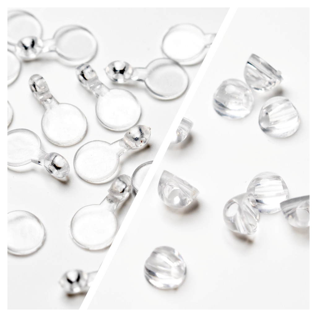 ไอไลก์เทรนด์ แป้นใสติดเรซิ่น ฐานจี้เรซิ่น สำหรับทำจี้ทำรูห้อยไม่ต้องเจาะ