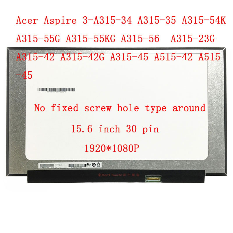 A315-35 A515-422 A315-54K A315-55G A3 A315-55KG A156 A315-56 A156 n2hg 30 pin 15.6 นิ้ว Acer Aspire 