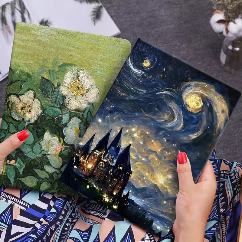 สําหรับ iPad 10.2 7th 8th 9th กรณี 10th Generation 10.2 Air3 Pro 10.5 M4 Air6 11 13 Van Gogh Art สํา