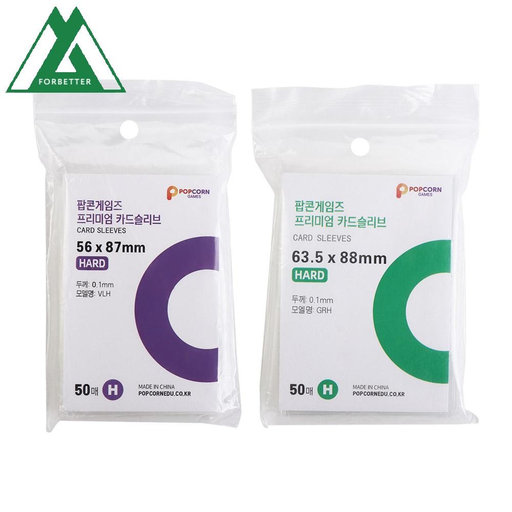 Forbetter เกาหลีปลอกการ์ด, กรดฟรี Anti-scratch Clear Photo Card Sleeve, HD เกม FootBall ผู้ถือบัตรสว