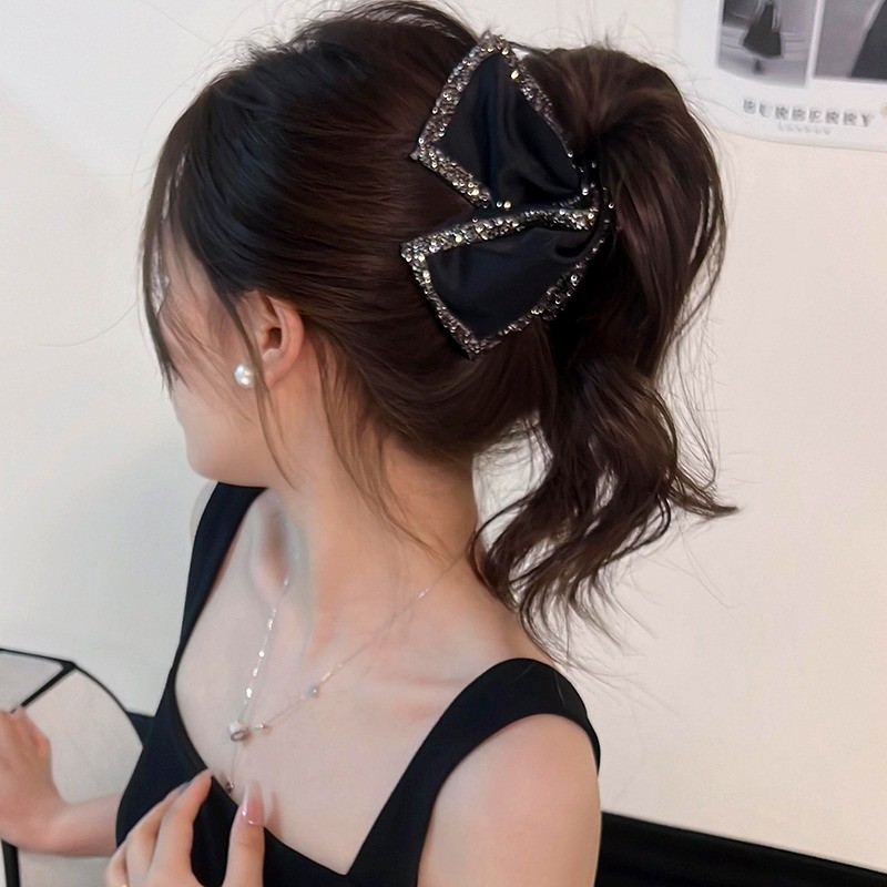 1 ชิ้น Shine Bling ผู้หญิงฝรั่งเศสสาวผมหางม้าคลิปผม Hairpin Headwear อุปกรณ์เสริม