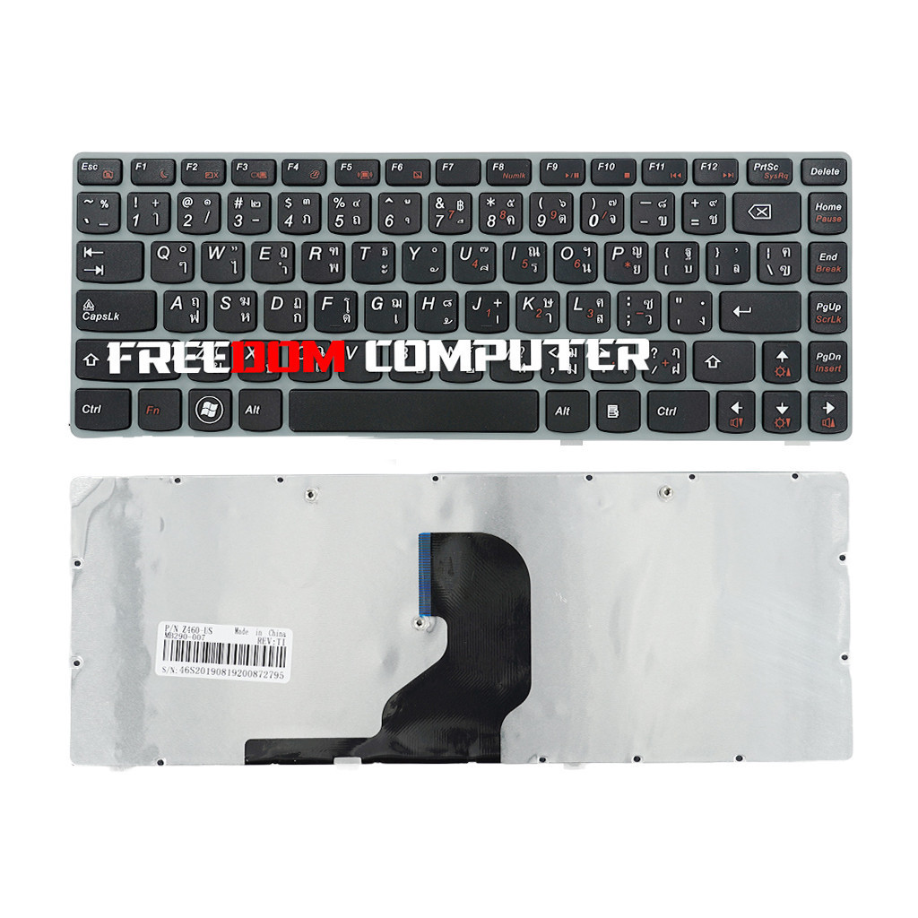 คีย์บอร์ด Lenovo Ideapad Z460 Z460A Z465 (ไทย-อังกฤษ) KEYBOARD