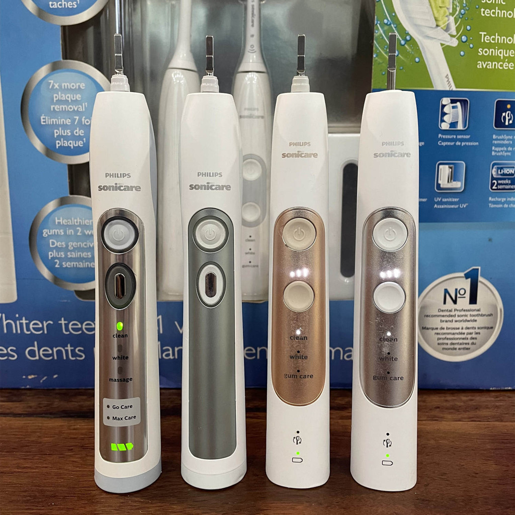 ข้อบกพร่องแปรงสีฟันไฟฟ้า Philips Sonic ผู้ใหญ่ HX6930/6980/HX751 ขนแปรงนุ่มชาร์จในครัวเรือน