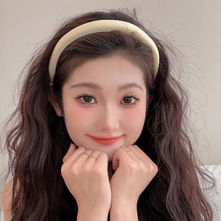แฟชั่น Morandi ฤดูใบไม้ผลิสีหวานที่คาดผมบาง Headwear เครื่องประดับผม
