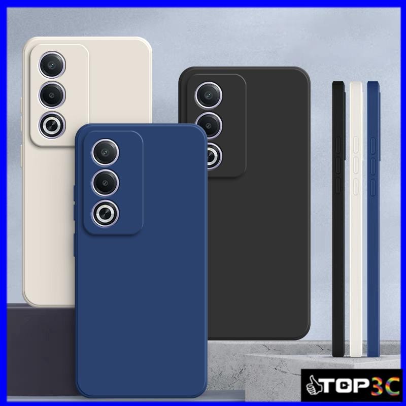 เคส Oppo A3 Pro 5G/A3X 5G/A3/A38/A18/A58/A60/A79 5G สีทึบซิลิโคนเหลว anti drop เคสโทรศัพท์ YT