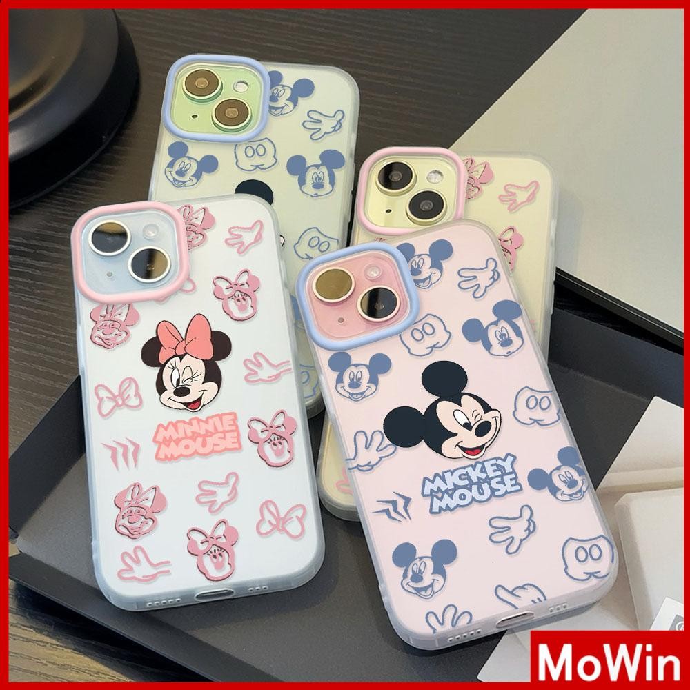 Movin - เคสใส iPhone16 11 Pro Max iPhone เคส TPU นิ่มป้องกันรอยนิ้วมือแบบด้าน หมูคู่น่ารัก Compatible With iPhone15 Pro max 1413 12 Pro max XS XR 7Plus 8 Plus