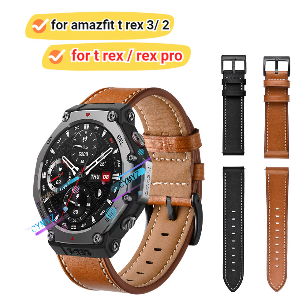 Amazfit t rex 3 strap สายหนังสายรัดข้อมือกีฬา amazfit t-rex 2 strap amazfit t rex pro strap t-rex pr