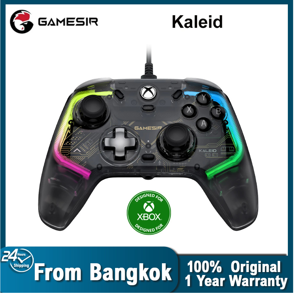 (จัดส่ง 24 ชั่วโมง)GameSir Kaleid Xbox Controller เกมแพดแบบมีสายสําหรับ Xbox Series X, Xbox Series S, Xbox One เกมคอนโซลพร้อม Hall Effect Joystick