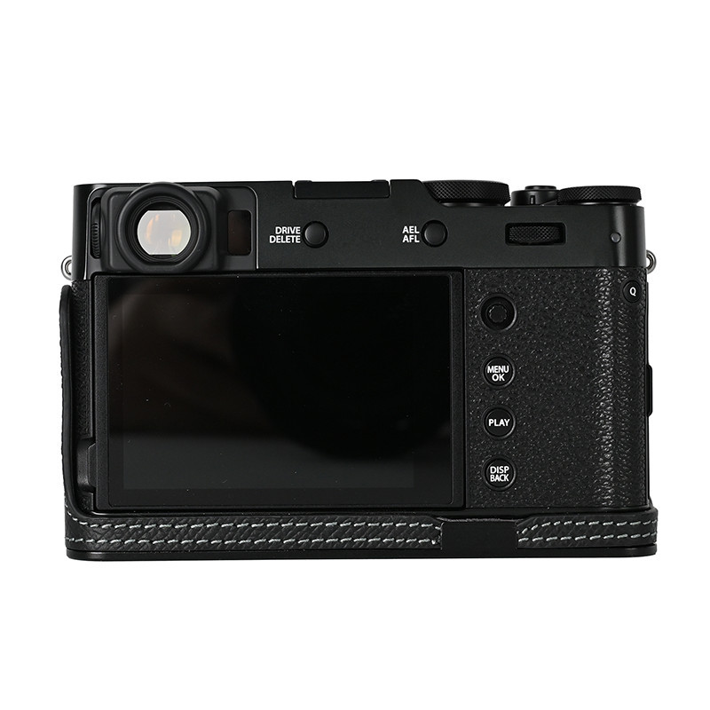 X100vi X100V ปลอกกระเป๋ากล้อง Handmade PU หนังกล้องครึ่งสําหรับ Fujifilm X100V X100VI ฝาครอบ